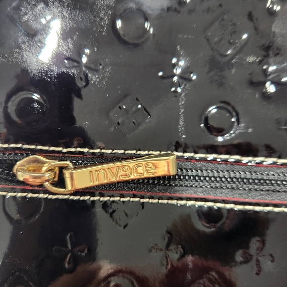 Invece black patent leather crossbody bag - Picture 5 of 11